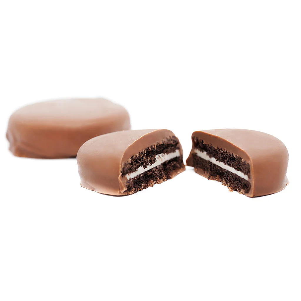 milkchocolateoreos-1 Milk Chocolate Covered Sandwich Cookies (200mg THC - 20mg CBD) - Image 1